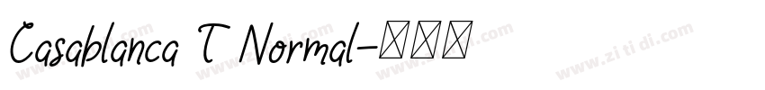 Casablanca T Normal字体转换